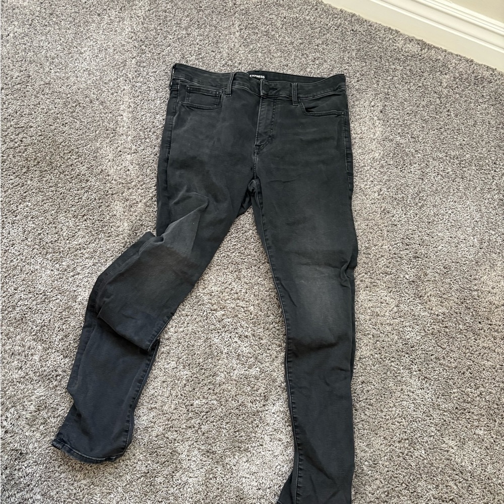 Express Men's Skinny Jeans - Black